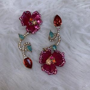 Betsey Johnson Floral Earrings